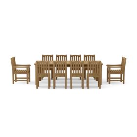 SET-319 11-pc Chelsea Rectangular Dining Table Set