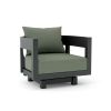 Coronado Aluminum Swivel Armchair