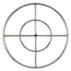 24" Double-Ring Stainless Steel Burner with a 1/2" Inlet