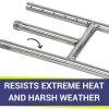12" X 6" Stainless Steel H-Style Burner