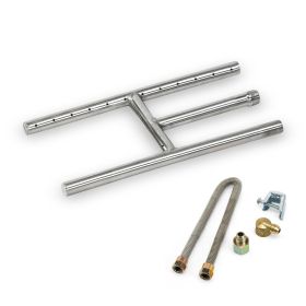 12" X 6" Stainless Steel H-Style Burner