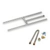 18" X 6" Stainless Steel H-Style Burner