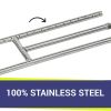 24" X 6" Stainless Steel H-Style Burner