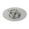 12" Round Stainless Steel Flat Pan with 6" Fire Ring