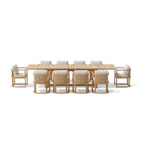 SET-224 11-pc Junus Extension Dining Table Set
