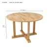 Tosca 4-Foot Round Table w/ Frame