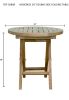 Montage 20" Round Folding Table