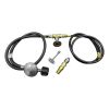 12" Round Stainless Steel Flat Pan with Spark Ignition Kit (6" Ring) - Propane