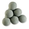 4" Cape Gray Lite Stone Fire Balls - Set of 6