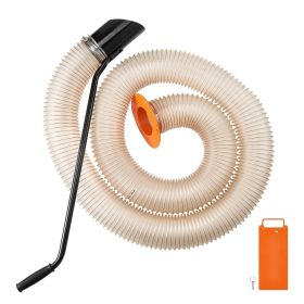 Wood Chipper Shredder Mulcher Leaf Vacuum Kit, 4.3 Inch x 13.1 ft Heavy Duty Universal Woodchipper Accessory, 4 inch Diameter for Large Volume Fe