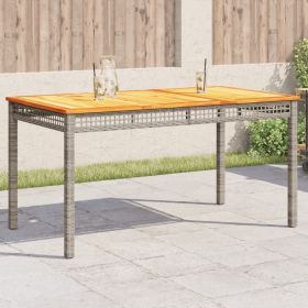 Garden Table Grey and Brown