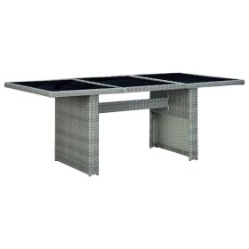 Garden Table Light grey, black