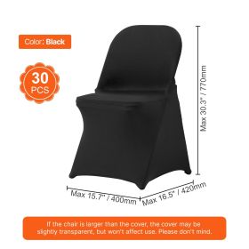 Stretch Spandex Folding Chair Covers, Universal Fitted Chair Cover, Removable Washable Protective Slipcovers, for Wedding, Holiday, Banquet, Part