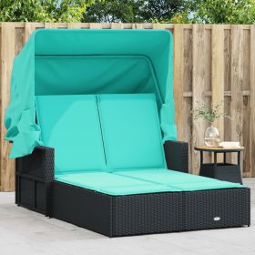 Double Sun Lounger Black