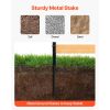 Wood Privacy Fence, 38" W x 42" L, 2-Panel Slatted Air Conditioner Fence Screen, Pool Equipment Enclosure with Metal Stakes, Easy DIY Installation, Ou