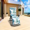 Fresh Fab Finds 67x22in Chaise Lounger Cushion Recliner Rocking Chair Sofa Mat Deck Chair Cushion