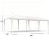 10x30' Outdoor Garden Gazebo Wedding Party Tent Canopy Marquee without Sidewalls
