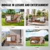 Wooden Porch Swing 5 ft, Patio bench swing for Courtyard & Garden, Upgraded 880 lbs Strong Load Capacity, Heavy Duty Swing Chair Bench with Hanging Ch