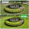 10 Pack Flexible Garden Edging, 19.3FT Interlocking PP Landscape Border with Angle Adjustable Panels, Weather Resistant No Dig Lawn Fence for Flower B
