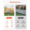 Wood Privacy Fence, 38" W x 42" L, 2-Panel Slatted Air Conditioner Fence Screen, Pool Equipment Enclosure with Metal Stakes, Easy DIY Installation, Ou