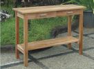 Atlanta Rectangular Serving Table w/ 2 Drawers and 1 Shelf