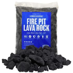 Medium Black Lava Rock - 10 Lbs