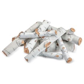 Formation Creation Sierra Birch Ceramic Gas Fire Pit Logs – 9 Piece Set