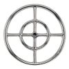 12" Double-Ring Stainless Steel Burner with a 1/2" Inlet