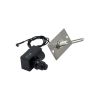 12" Round Stainless Steel Flat Pan with Spark Ignition Kit (6" Ring) - Natural Gas