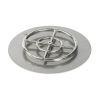 18" Round Stainless Steel Flat Pan with Spark Ignition Kit (12" Ring) - Natural Gas