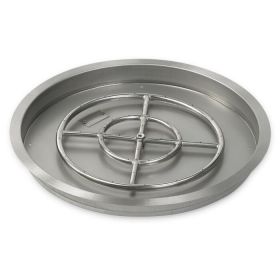 25" Round Stainless Steel Drop-In Pan with 18" Ring Burner