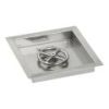 12" Square Stainless Steel Drop-In Pan with Spark Ignition Kit (6" Ring) - Propane
