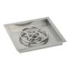 18" Square Stainless Steel Drop-In Pan with Spark Ignition Kit (12" Fire Pit Ring) - Propane