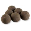 4" Thunder Gray Lite Stone Fire Balls - Set of 6