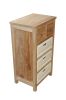 Safari Occasional Table w/ Drawer & Rattan Baskets