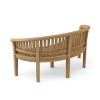 Curve 3 Seater Bench Extra Thick Wood