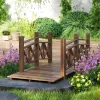 5 Ft. Wooden Garden Bridge Footbridge For  Ponds, Creeks, Streams