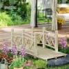5 Ft. Wooden Garden Bridge Footbridge For  Ponds, Creeks, Streams