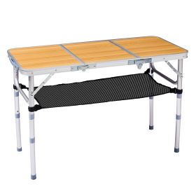 Outdoor Folding Camping Table, 3ft Portable Pinic Table with 3 Adjustable Height (default: default title)