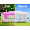 10x30' Wedding Party Canopy Tent Outdoor Gazebo with 8 Removable Sidewalls