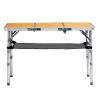 Outdoor Folding Camping Table, 3ft Portable Pinic Table with 3 Adjustable Height