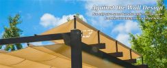 Outdoor Retractable Pergola with Weather-Resistant Sun Shade Canopy, Aluminum Pergola Gazebo for BBQ, Party, Wedding, Patio, Backyard, Deck, Gard