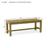 Casablanca Backless Bench