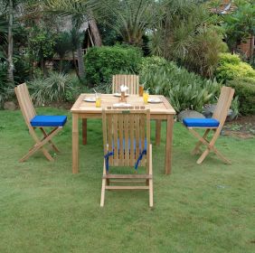 Windsor Comfort Chair Folding Dining Set (Option: 5-Pieces)